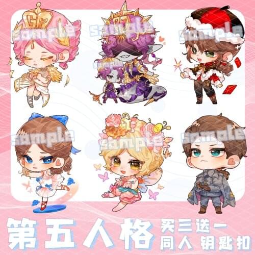 Game Identity V Tracy Reznik Vera Nair Martha Behamfil Pendant Acrylic Cute Keychain Toy Cartoon Keyring Bag Charm Collection