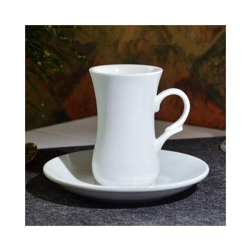 Italian Coffee Cup 100ml Ceramic Small Espresso Coffee Cup And Saucer Afternoon Tea Set Home Drinkware Free Shipping