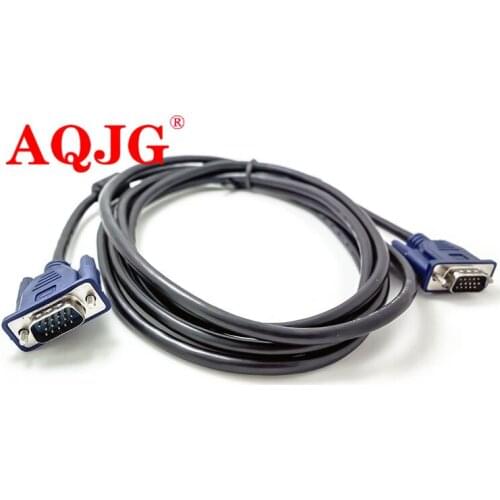 1.5m/3m/5m VGA Extension Cable HD 15 Pin Male to Male VGA Cables Cord Wire Line Copper Core for PC Computer Monitor Projector