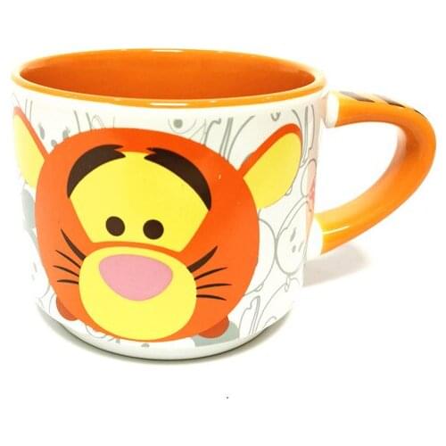 Disney Winnie the Pooh coffee mug Tigger American cartoon cute head ceramic mug Mickey Minnie water mug gift
