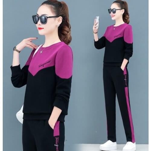 Spring Summer Clothes Vendors for Women Two Piece Set Fashion Stitching Pant Suits Orange Yellw Blue Rose Red Outfits