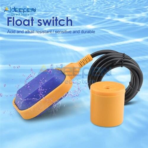 AC 250-380V 1/2/3/4/5M Controller Float Switch Liquid Switches Liquid Fluid Water Level Float Switch Controller Contactor Sensor
