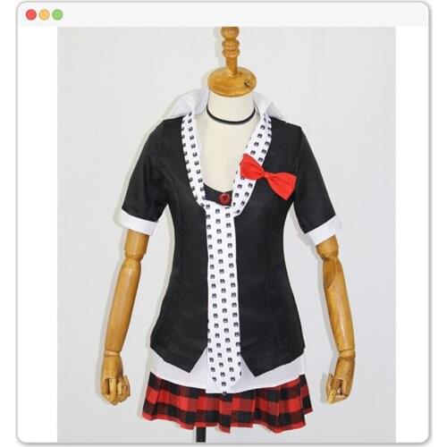 Danganronpa Cosplay Anime Junko Enoshima Emboitement Inushio Kimuchi Dangan Trigger Happy Havoc Cosplay Costume Wig Accessories