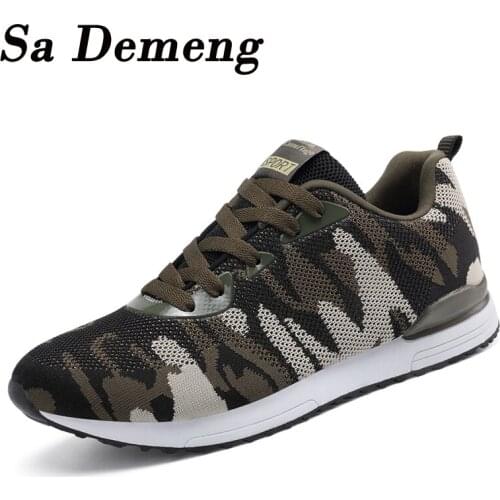 Unisex Men Sneakers Shoes Mesh Light Breathable Camouflage Men Casual Shoes Men Flat Walking Shoes