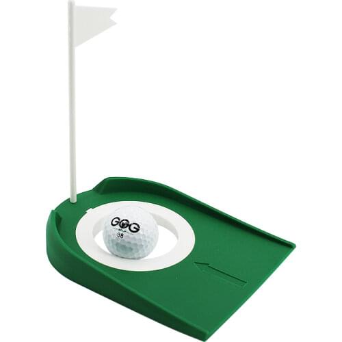 Indoor Golf Putting Cup with Hole Flag Return Ball Training Putter Practice Aids Drop Ship