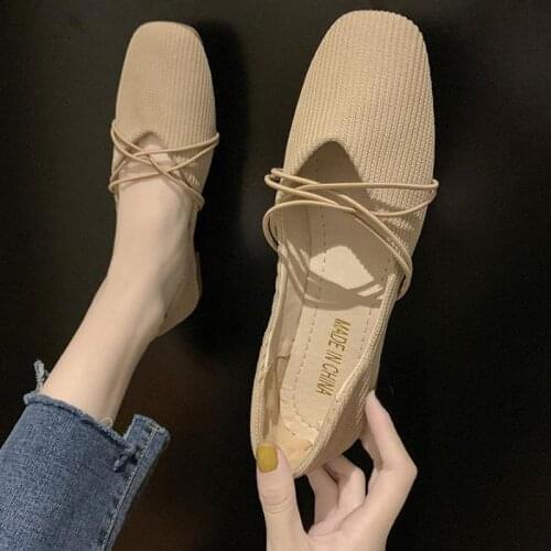 Женские балетки на каблуке Mocc Corn China At AliExpress