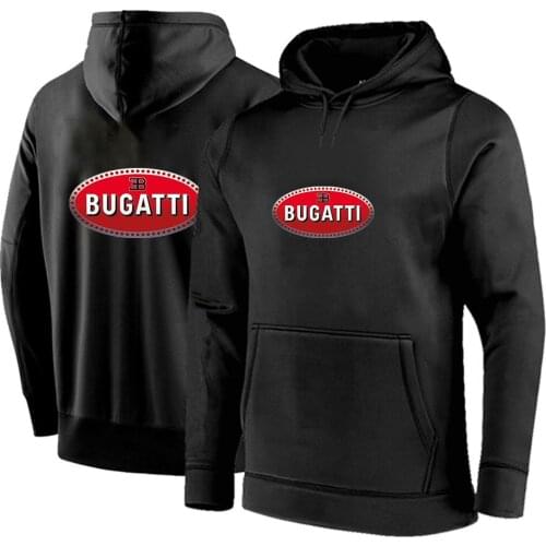 Bugatti Logo Mens 2021 Printed Spring And Autumn Pullover High Quality Streetwear Mens Clothes Casual Sportswear Hoodies