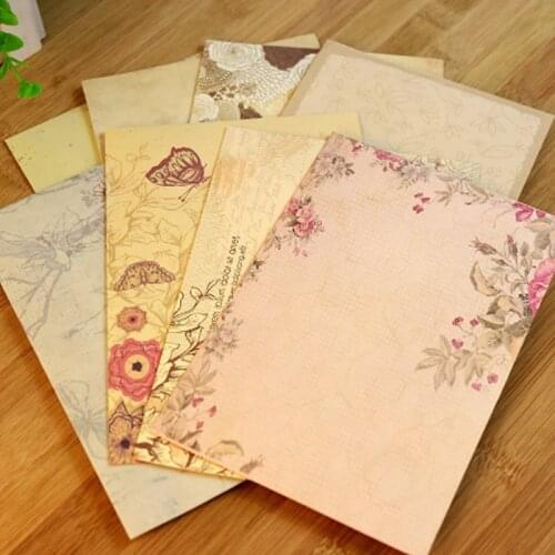 10Pcs Creative Retro Message Writing Paper Letter Set Cute Country Style Envelope Letter Paper School Office Stationery Supplies