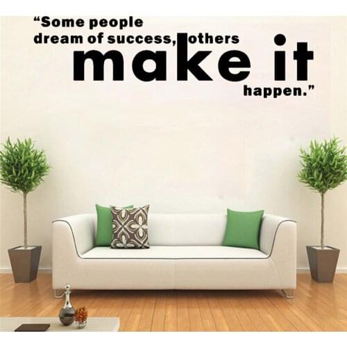 Wall Sticker Motivational Quotes Wall Decor Company Office Decals Living Room Decoration Inspirational Quote Removable