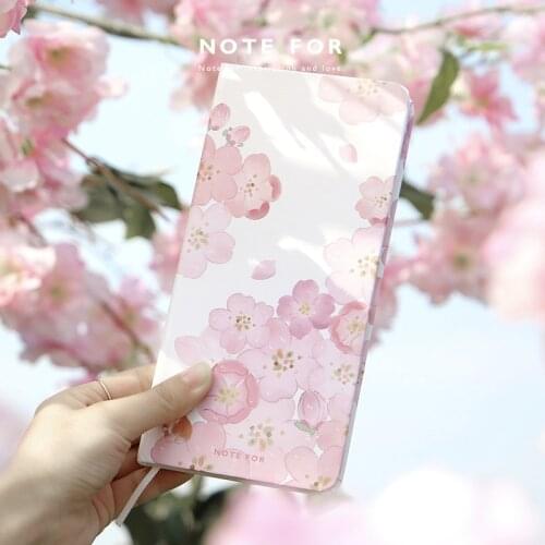 2021 New Note for Sakura Slim Weekly Planner 168P Portable 2021 Agenda Scheduler Book Undated Week Notebook Cute Agenda