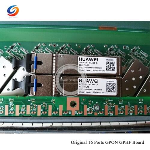 Free ePacket Original16Port GPON Card Board GPHF C++ SFP Modules 16ports GPON OLT Interface Board for MA5800-X7 MA5800-X17 OLT