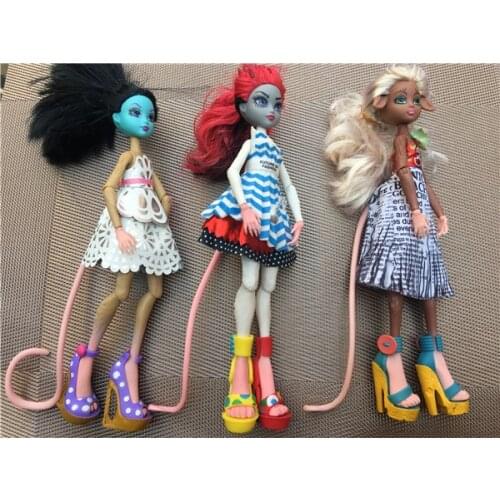 Original Doll Body Joints Movable Body with Clothes Monsters Doll Head Body Toy Gifts Doll Accessories