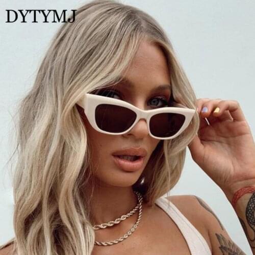 DYTYMJ Luxury Cat Eye Sunglasses Women 2021 Brand Designer Eyewear Women/Men Pink Sun Glasses Women Cateye Gafas De Sol Hombre