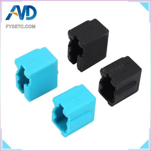 Silicone Sock Volcano V1 Blue Volcano Heated Block J-head Hotend Bowden/Direct Extruder Block Cover 3D Printer Part