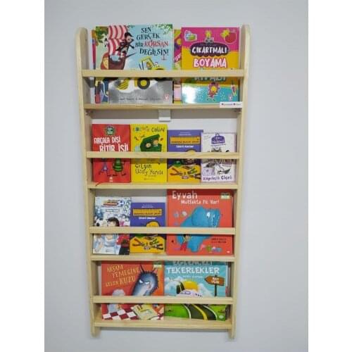Training bookcase wood wall mounted 4 shelves, adult child magazine book shelf, cabinet, top quality and cheap bookcase shelf