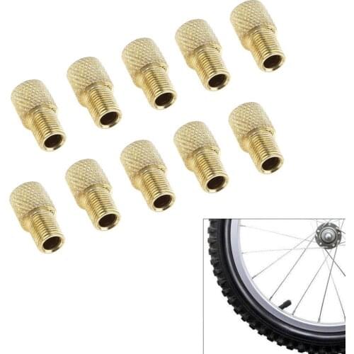 Bicycle Valves 10pcs/lot Zinc Alloy Presta to Valve Bicycle Pump Converter Adapter Change Head with Reticulate for Air Inflator
