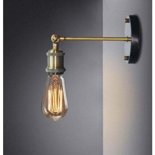 Vintage Led Iron Wall Lamp Living Room Decor Retro Wall Sconce Light Fixtures Bar Loft Industrial Wall Lights for Home Bedroom