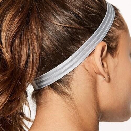 Yoga Silicone Antiperspirant Headband High Elasticity Non-slip Running Fitness Hair Band FK88