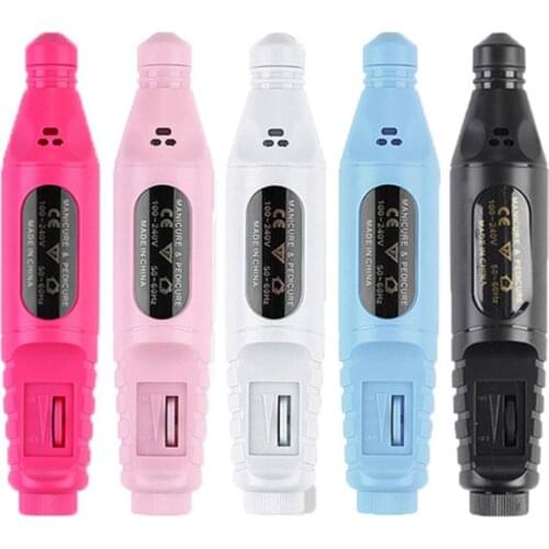 USB Charging Electric Nail Grinder Drill Polishing Pedicure Manicure Machine Nail Polishing Machine Nail Art Pen File Tool