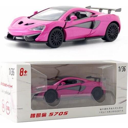 1:36 alloy pull back 570S sports car model,high simulation super sports car 2 door design,childrens toys gifts,free shipping
