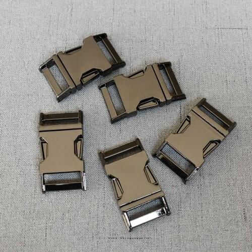 100 Pieces 20mm Gun Black Metal Belt Release Buckle For Dog Collar Necklace Bracelet Sewing Accessory Paracord Snap Spring Hook