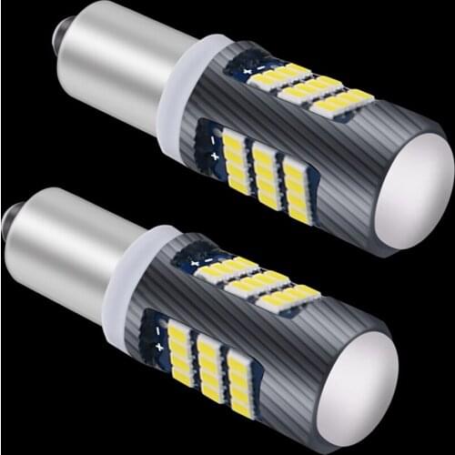 2PCS New H21W 64136 BAY9S High Quality Super Bright 2016 LED Car Backup Reverse Bulbs Rear Fog Lamps Auto Parking Lights White