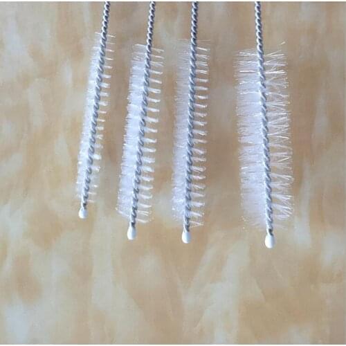 2600pcs/lot Thickened Stainless steel straw brush bottle brush 10X50X265MM long fit for diameter 6mm/10mm/12mm straws