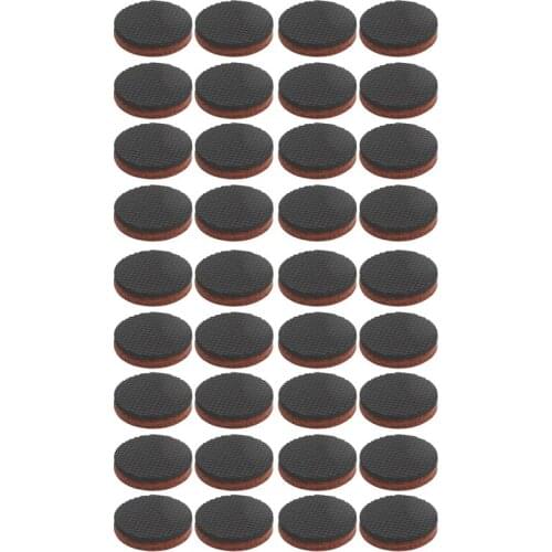 36 Pcs 1 Best Non Slip Feet Floor Protectors for Keep In Place Furniture Stoppers, Black