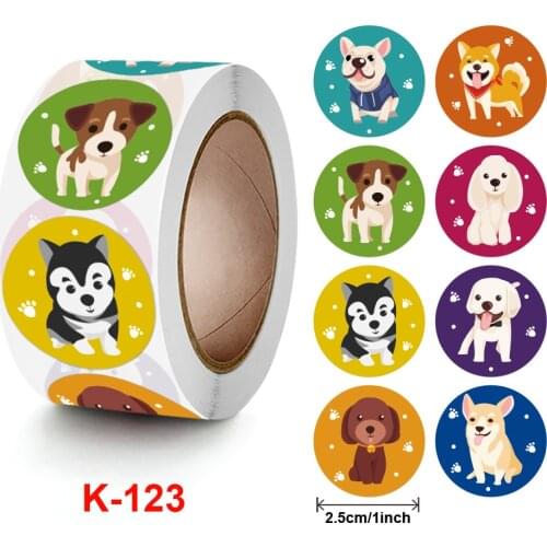500pcs Cartoon Dog Reward Stickers Roll for Kids,Teacher Supplies for Classroom, Potty Training Stickers, Motivational Stickers