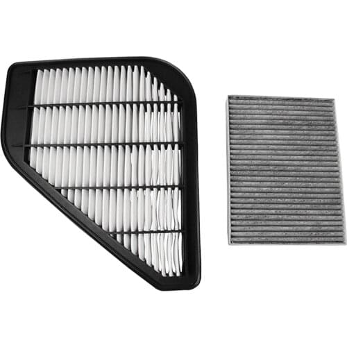 Cars Engine And Cabin Air Filter Kit 19390767 for Saturn 2007-2017 Black