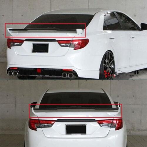 For Toyota MARKX GS Car Spoiler Real Carbon Fiber Rear Lip Refit ACCESSORIES Car Trunk Rear LIP Wing Tail Fin Reiz 2010