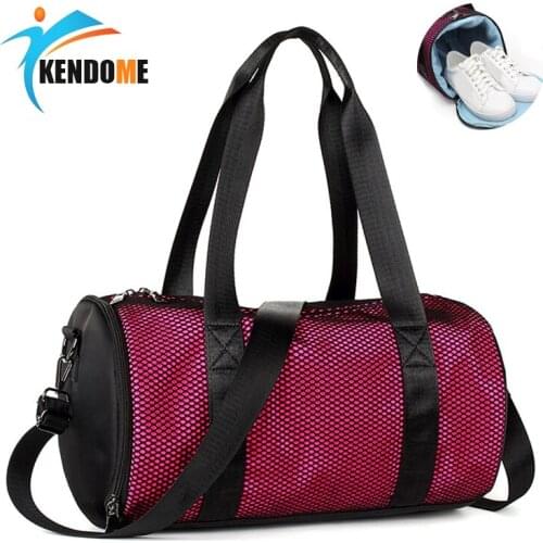 Hot Large Waterproof Men Women Sports Bag Gym Fitness Outdoor Yoga Mat Bag Shoulder Handbag With Independent Shoes Pocket