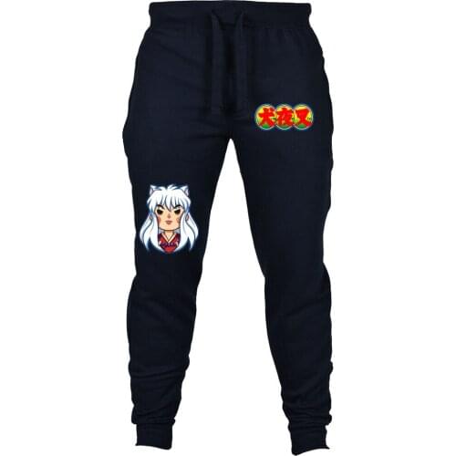 Japan anime Inuyasha pants Sweatpants Mid Elastic Waist Casual Hip-Hop Sweat Pants Loose Tracksuit Long Trousers Home Bottoms
