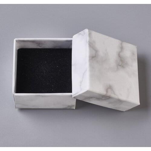 24pcs/lot Paper Cardboard Jewelry Boxes Necklace Box For jewellery Packaging Gifts Box Rectangle/Square Shape,Black and White F8