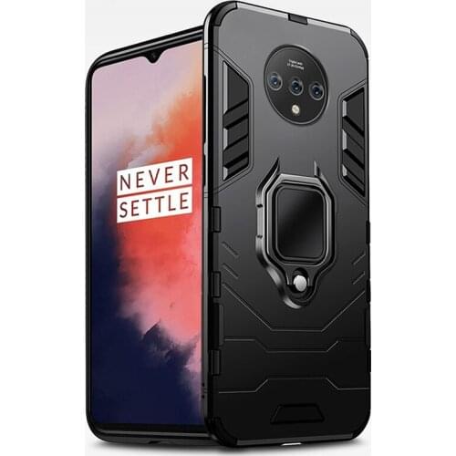 Finger Ring Case For OnePlus 7T Pro Luxury Anti-knock Full Protection Holder Cover Phone Case For OnePlus 7 7T 7 Pro 7Pro Coque