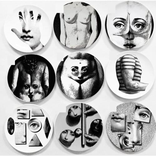 Decorative plaque tema e variazioni Wall Plate Lina Decorative Plate Bar Wall Decoration Italy Desgin Plate bar home Decor