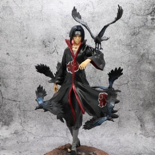 Naruto GK Akatsuki Uchiha Itachi Anime Action Figure Crow palace Statue Figure Collection Model Doll Toy Gift