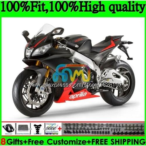 Gloss blk Injection For Aprilia RSV1000RR RSV1000 09 10 11 12 13 15 80BS.18 RSV 1000 R 1000R 2009 2010 2012 2013 2015 Fairing