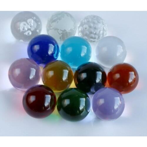 Free shipping 13pcs/lot 13colors 30mm 3cm crystal ball composition crystal glass bead craft decoration glass marbles