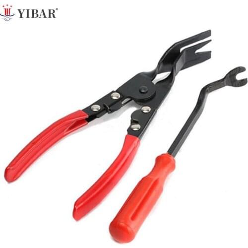 2Pcs Repair Tools Auto Car Door Trim Clip Removal Pliers Dash Panel Moulding Tool