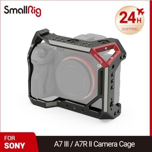 SmallRig Camera Cage For Sony A7 III And A7R III Dark Olive Appearance With ARRI-Style Cold Shoe Mount 1/4 screw DIY Kit CCS2645