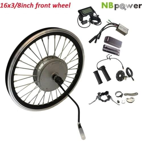 16"3/8 rim 36V 250W Ebike Kit, Brushless Gear Smart hub front Motor, Electric bicycle conversion kit For Brompton