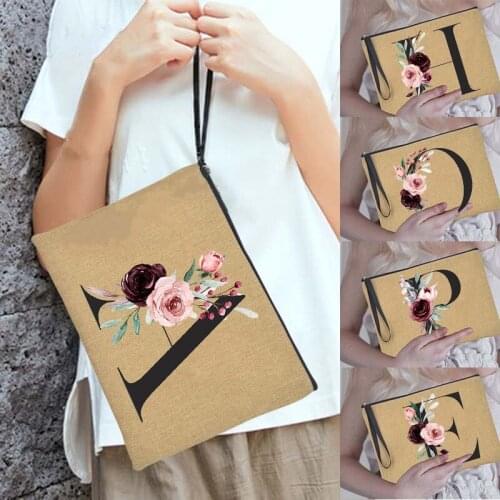 Alphabet Purses Women Fashion Clutch Bag Coin Cards Keys Money Storage Female Handbags Summer Beach Tote Bag Travel Makeup Case