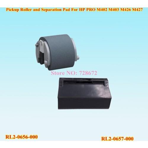 6SETS RL2-0656-000 Tray 1 Pick Up Roller +RL2-0657-000 Separation Pad For HP PRO M402 M403 M426 M427 M506 Printer