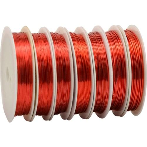 Copper Wire 0.3/0.4/0.5/0.6/0.8/1.0mm 30/15/10/6.5/3.5/2.5 meter long Diy red line jade wholesale