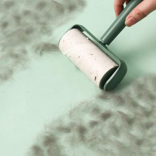 Pet Hair Remover Brush Reusable Lint Roller Self Cleaning Cat Dog Fur Hair Dust Removal Brush for Clothes Portable Effective