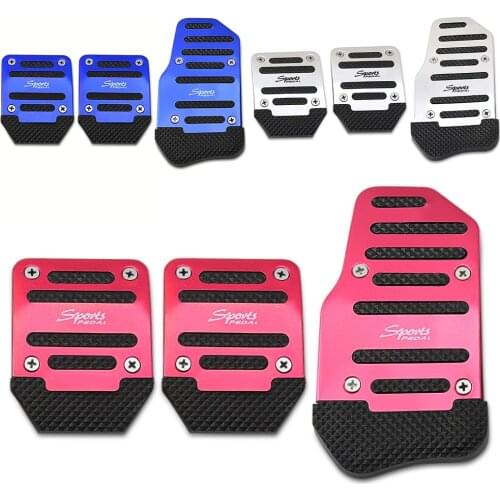 Universal aluminum non-slip car pedal for lada hyundai solaris lada granta mazda 3 opel astra h bmw e39 w5w h4 h7 subaru