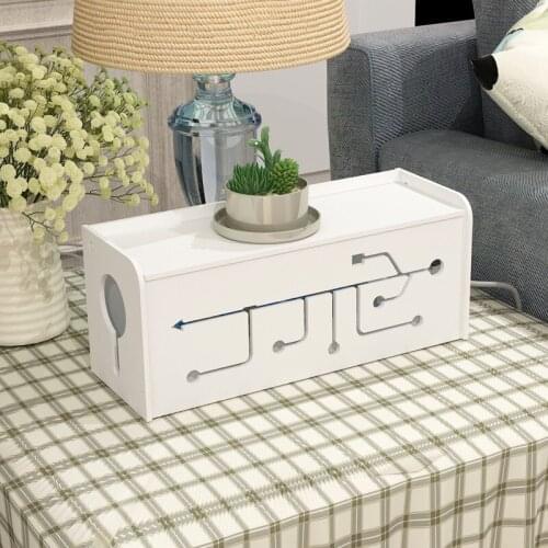 PVC Material Wire Storage Box Cable Manager Organizer Box Power Line Storage Cases Computer Finishing Box Storage Boxes