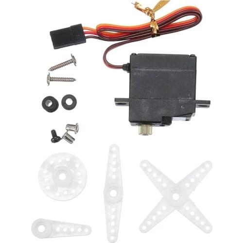 For WPL D12 1/10 RC Car Upgrade Parts 17G 3.5KG Digital Core Metal Gear Servo Spare Accessories