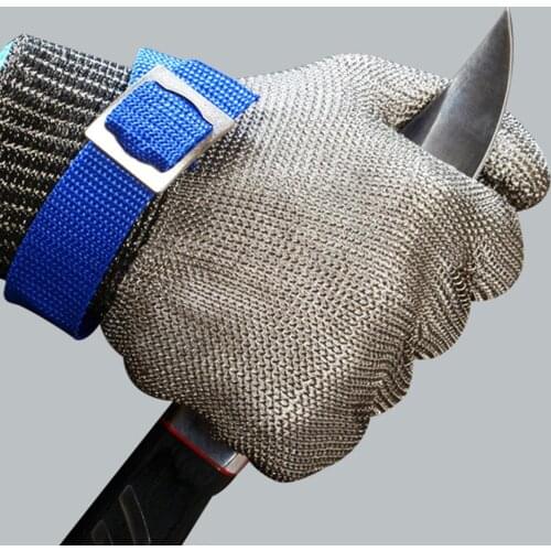 1Pc Cut Proof Stab Resistant Metal Mesh Carpentry Butcher Tailor Operation Glove Cut-Resistant Glove